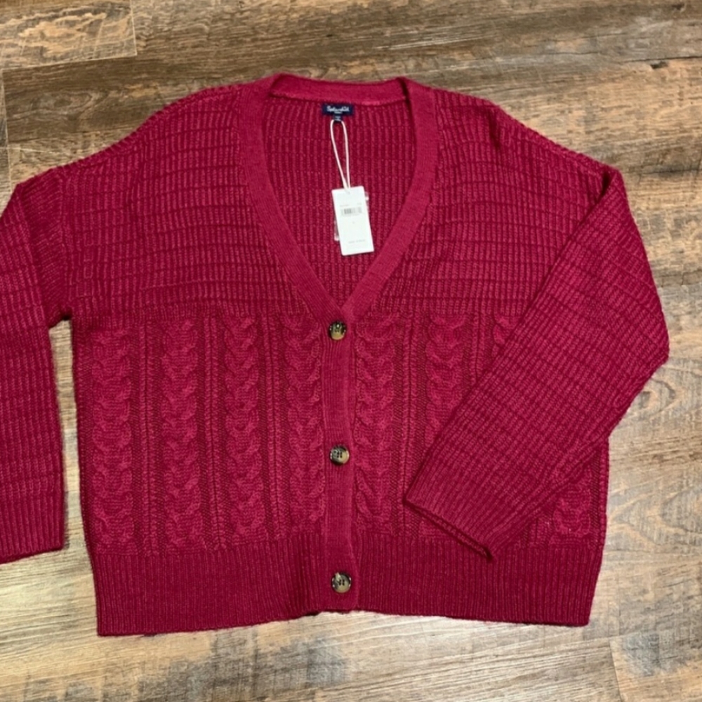 NEW 💣 Womens Magenta Cardigan